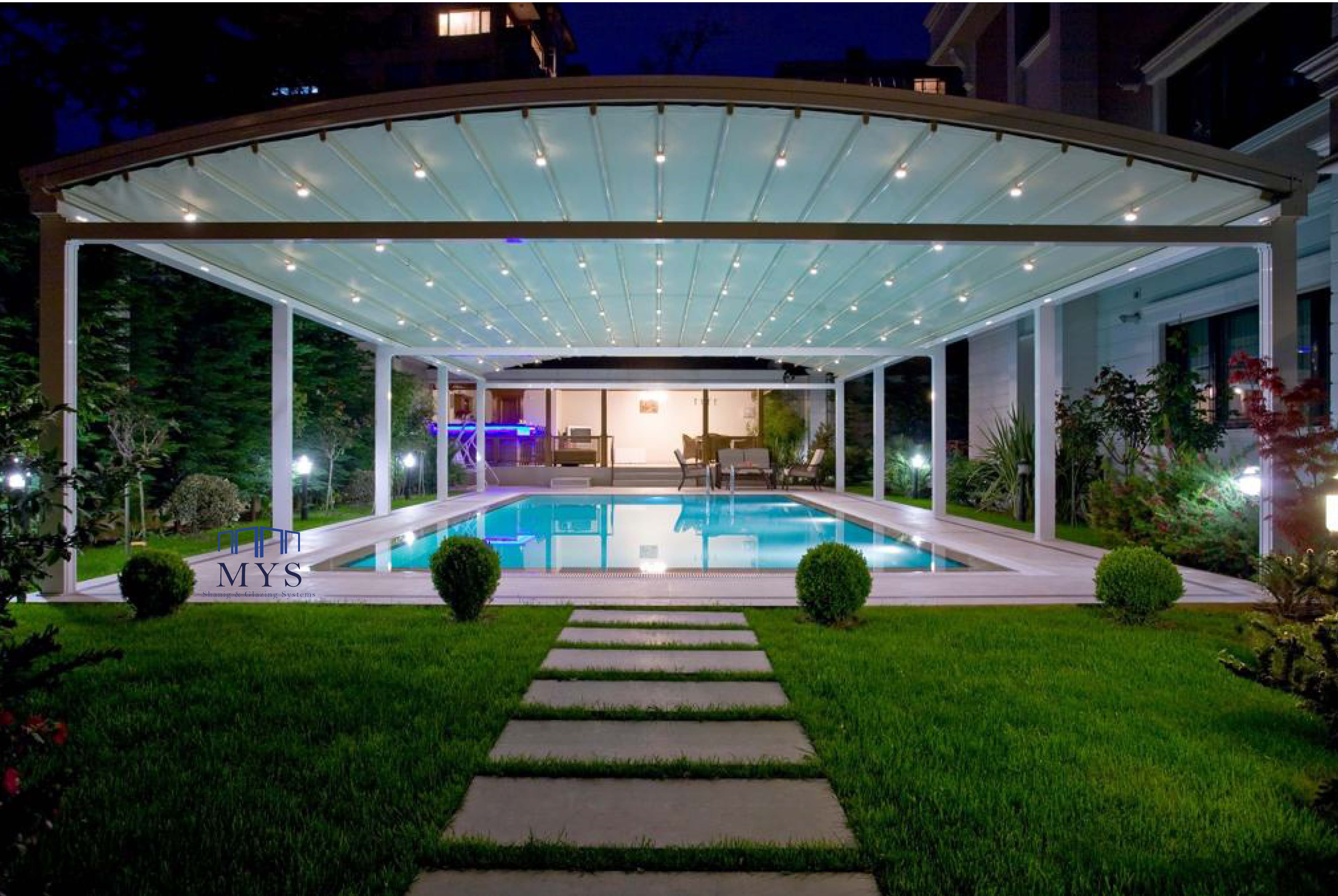 Modern cam balkon sistemi örneği